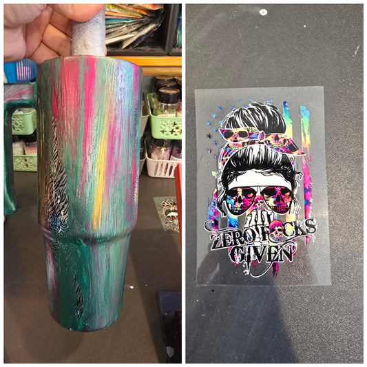 9/18/25 Tonia's Live Creations - 30oz Grippy- Hand painted- Zero F's given