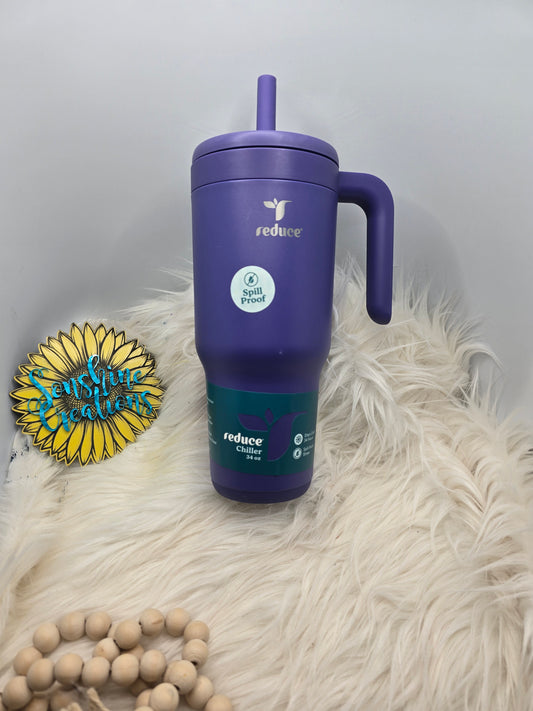 PRE-ORDER Custom Tumbler- 34oz Purple Spill proof Reduce tumbler