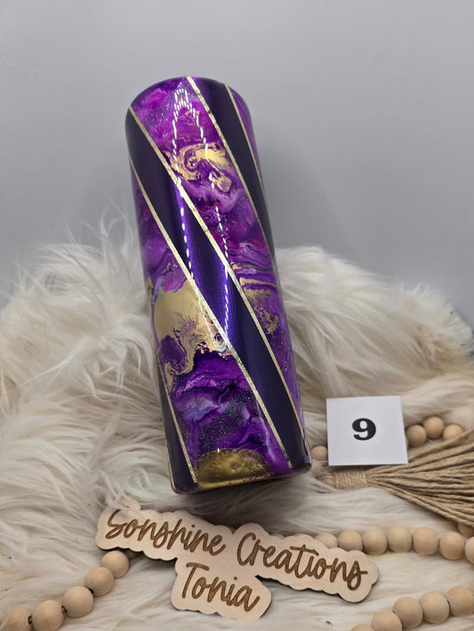 #9 Live Sale 5/31/2026 - 30oz Skinny- Purple gold, Twisted Chaos