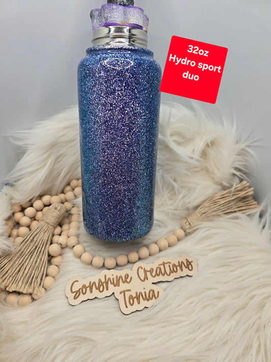 08/28/25  10am cst live- Custom Thursday- 32oz Hydro Sport Duo- Freedom Glitter: Roxy