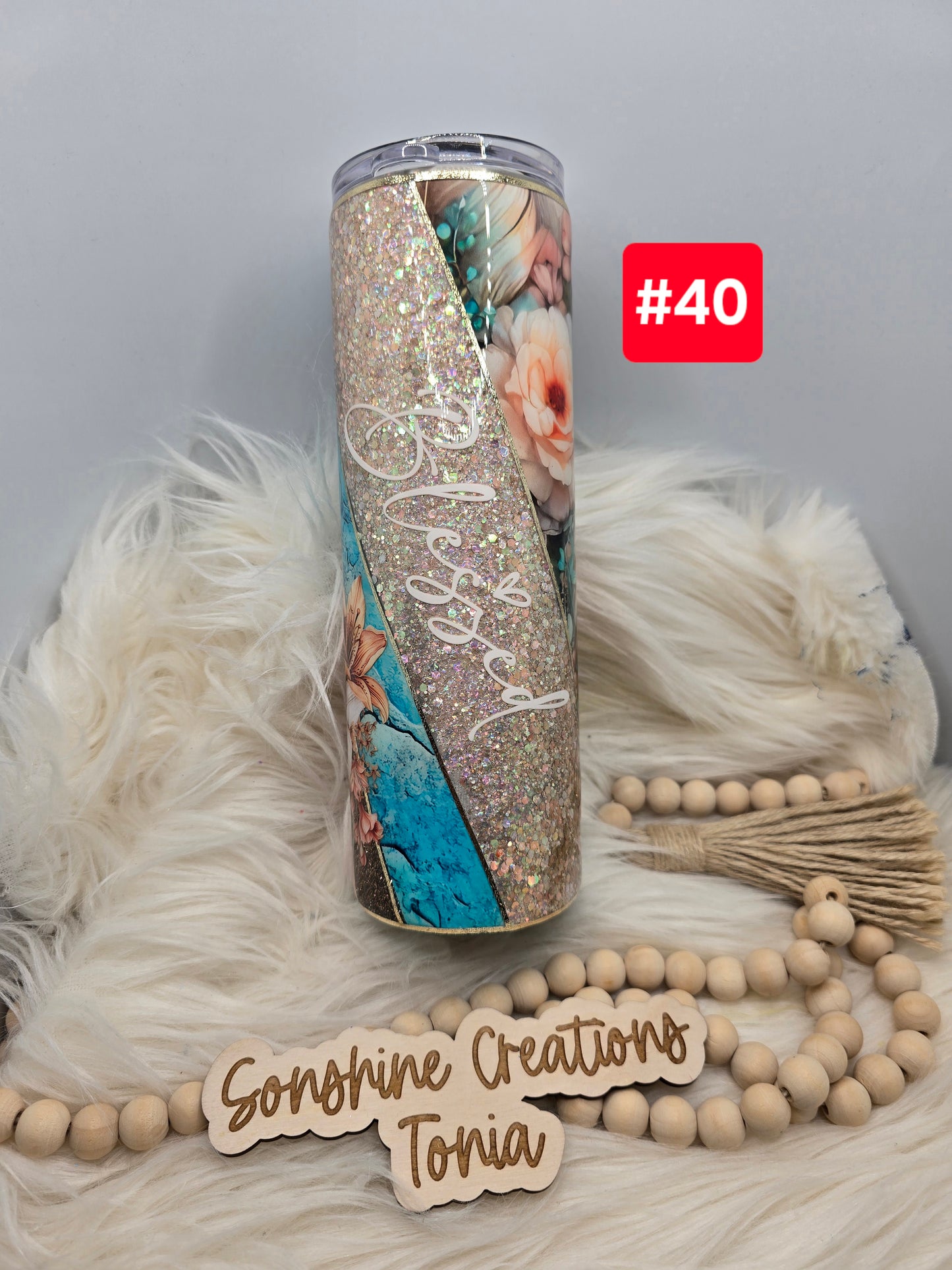 #40 Live Sale 5/03/2026 - 30oz skinny- Blessed Mix media