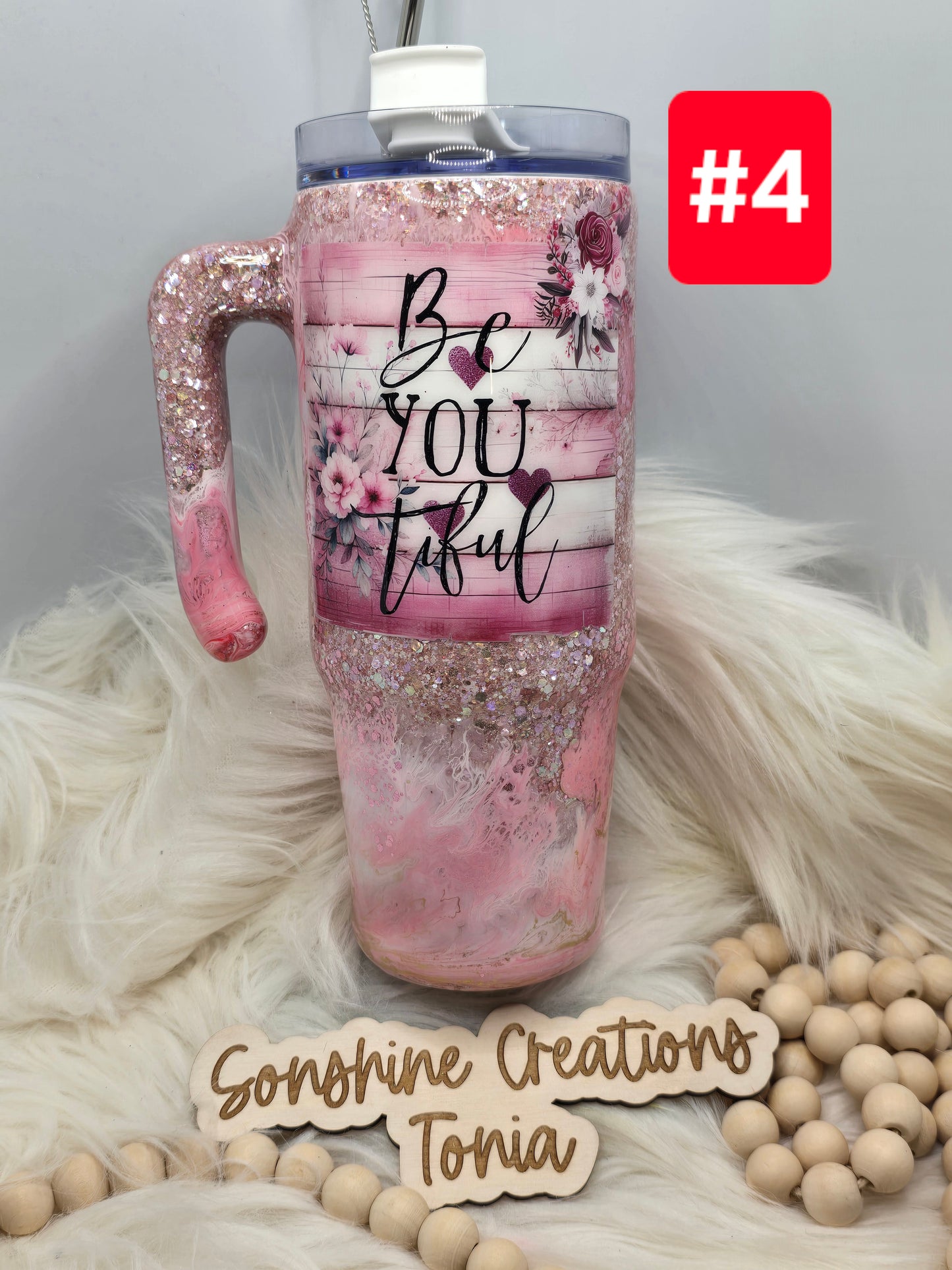 #4 Live Sale 2/01/2026 - 30oz Grippy- Pink cloud Be You tiful