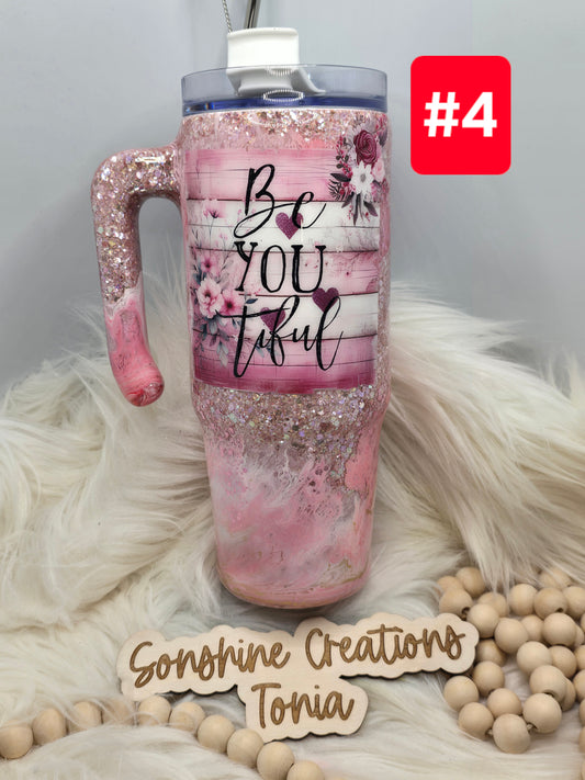 #4 Live Sale 2/01/2026 - 30oz Grippy- Pink cloud Be You tiful