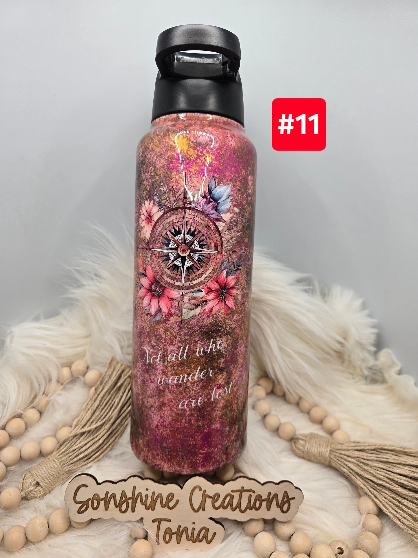 #11  Live Sale 3/15/2026 - 40oz Hydro Duo- Pink Patina- Compass