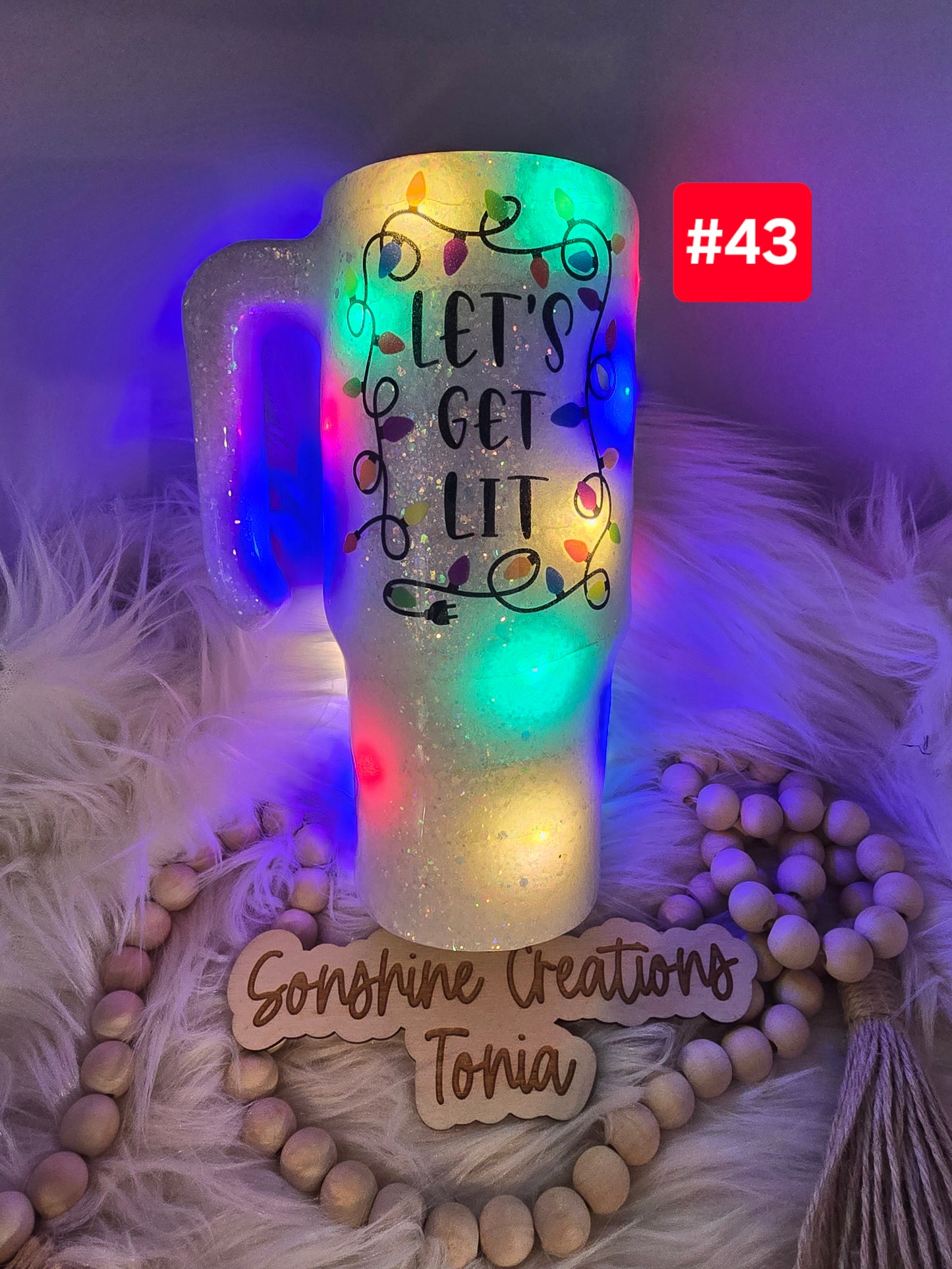 #43--Live Sale 12/07/2025 - 30oz Grippy- Light up cup- Lets get lit