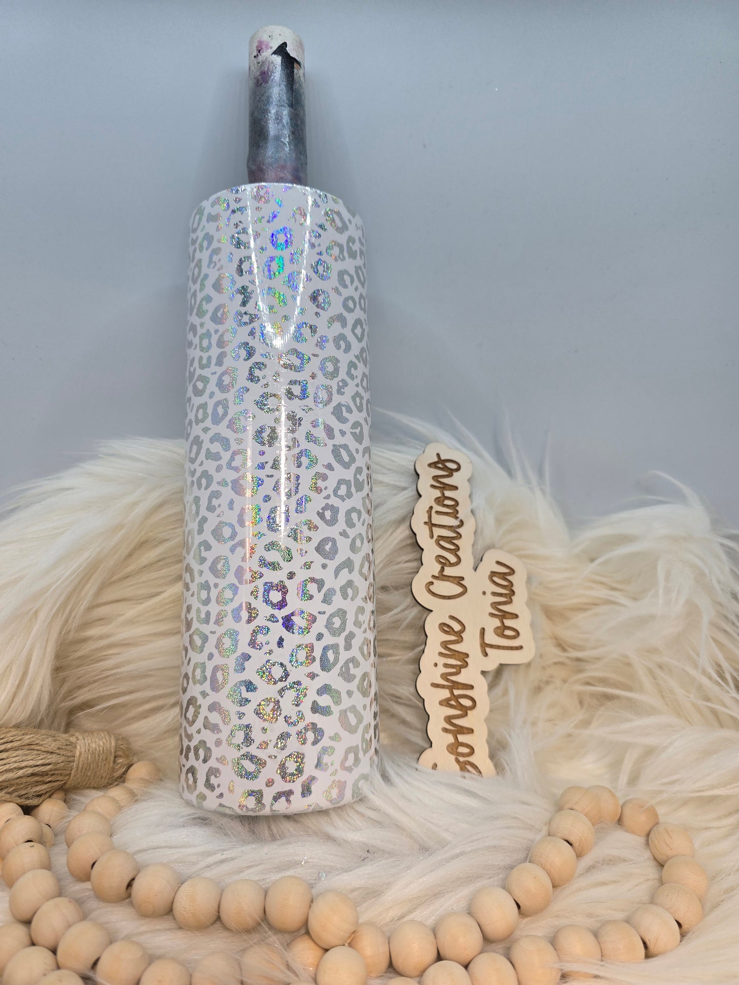 LIVE HYDRO DIP BASE 2/21/2025 -30oz Skinny- Foil Snow cheetah