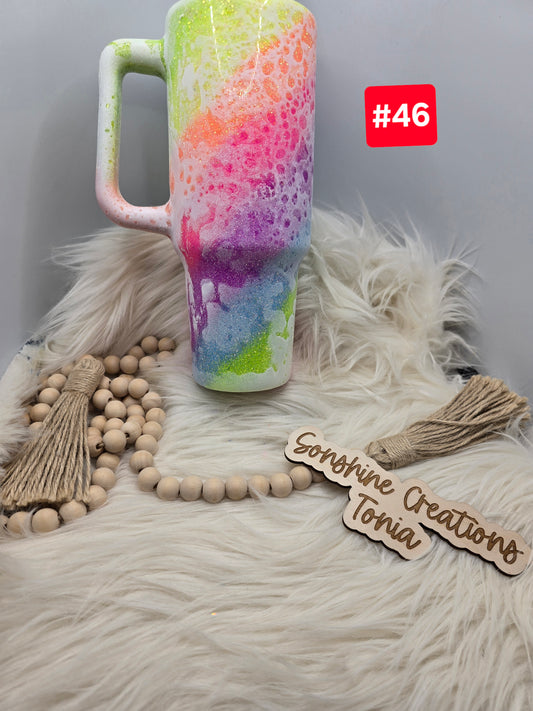 #46- Live Sale 09/14/2025 - 40 oz. Handle: Rainbow Power wash