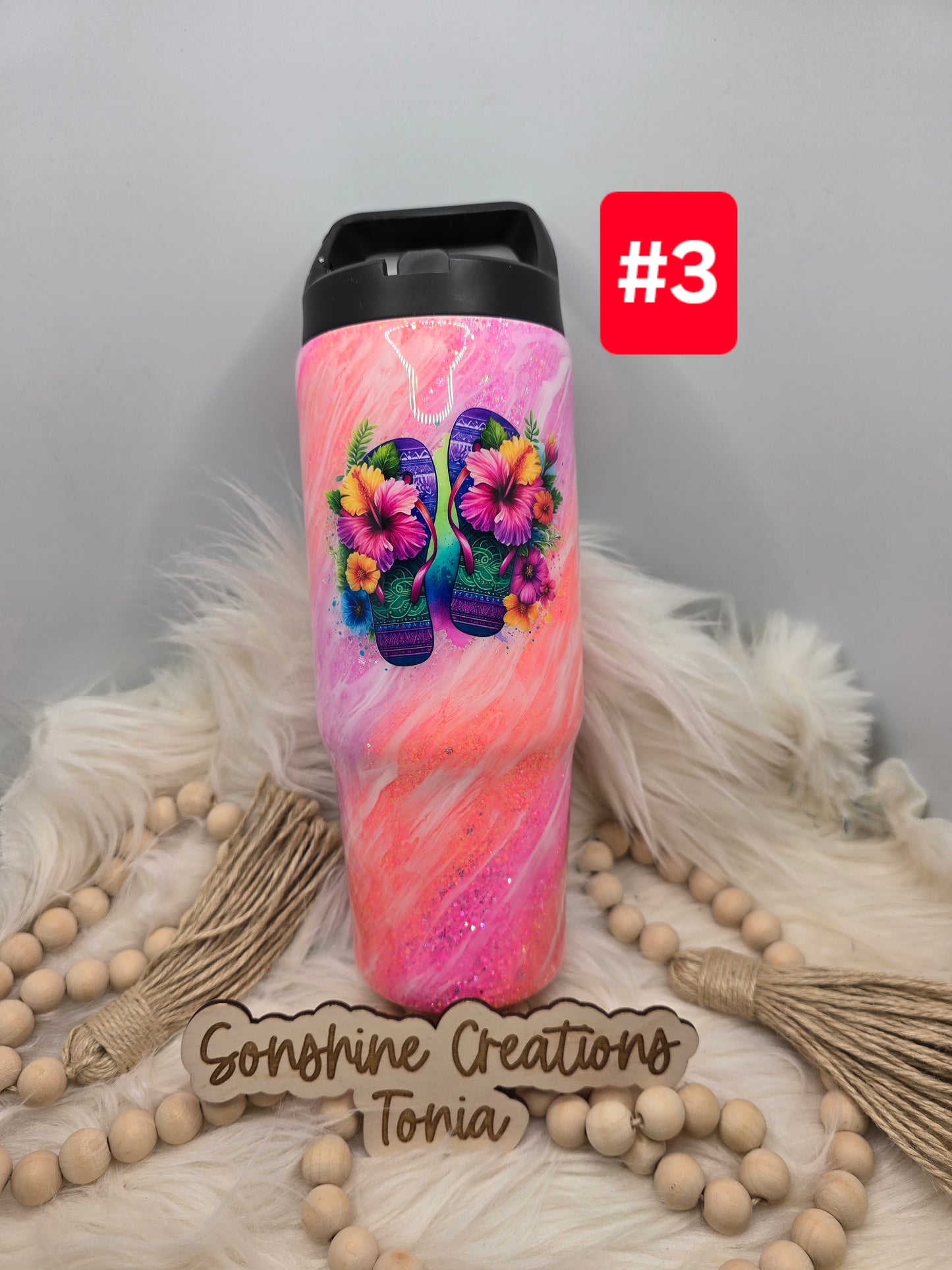 #3  Live Sale 3/15/2026 - 30oz Clipmate- Pink orange ombre- Summer vibes