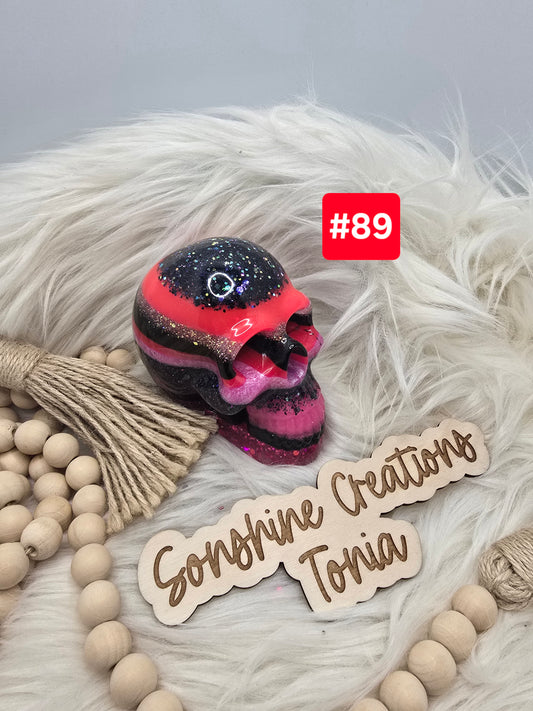 #89- Live Sale 09/14/2025 - Pink Black Glitter Skull