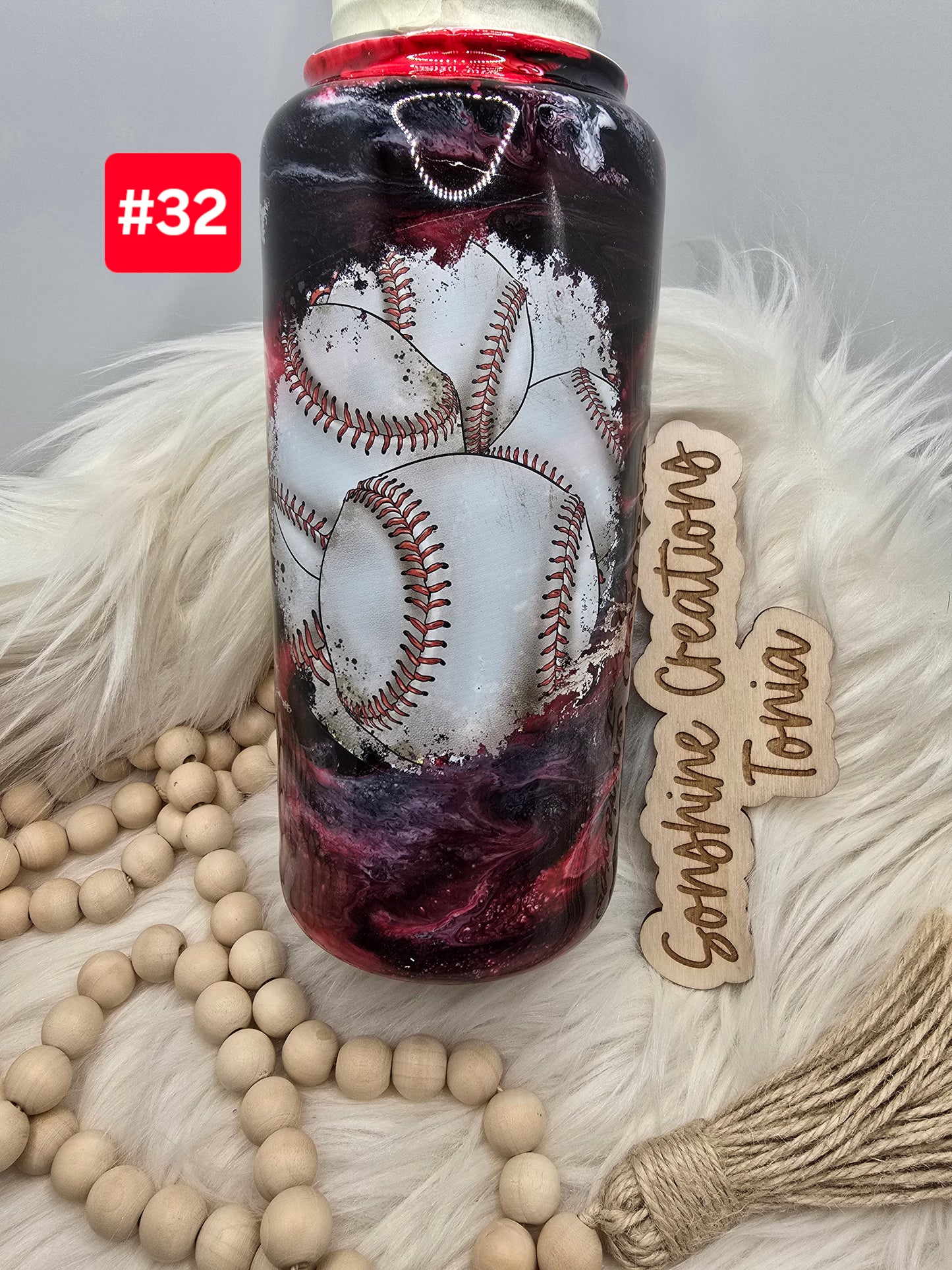 LIVE SALE 5/042025 - #32- 32oz Hydro Sport Duo: Game Day baseballs