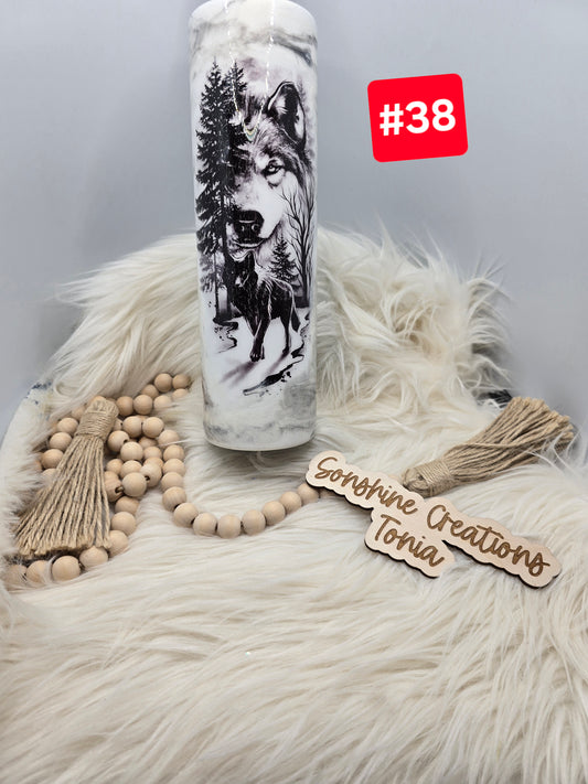 #38- Live Sale 09/14/2025 - 35 oz. Duo: Wolves mable