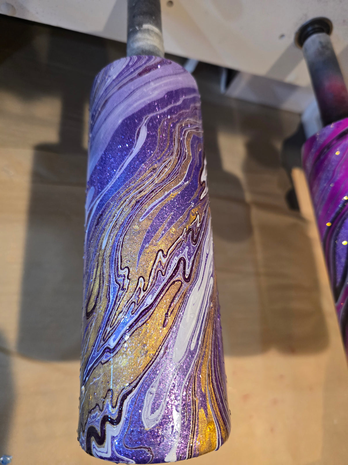 Live Hydrodipping base 9/03/26  11am cst- 20oz Skinny - Freedom Glitter: Michel