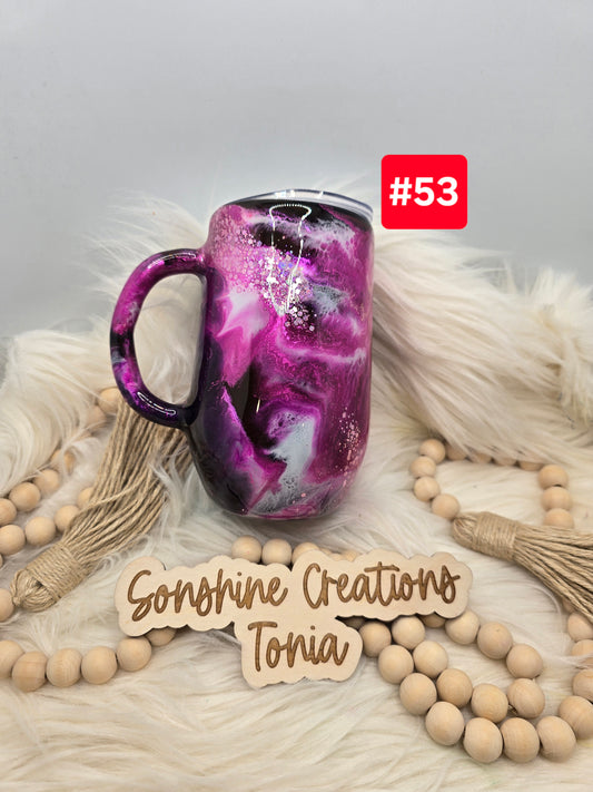 #53Live Sale 3/15/2026 - 16oz Cofee mug- Pink Passion