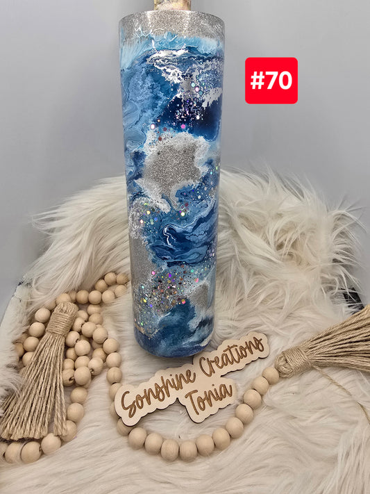 #70- Live Sale 09/14/2025 - 35 oz. Skinny: Blue Clouds