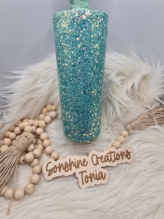 7/22/25 7pm cst live- Custom Tuesday-  24oz Dual Flip- Glitter It Perfect: Mermaid Scales