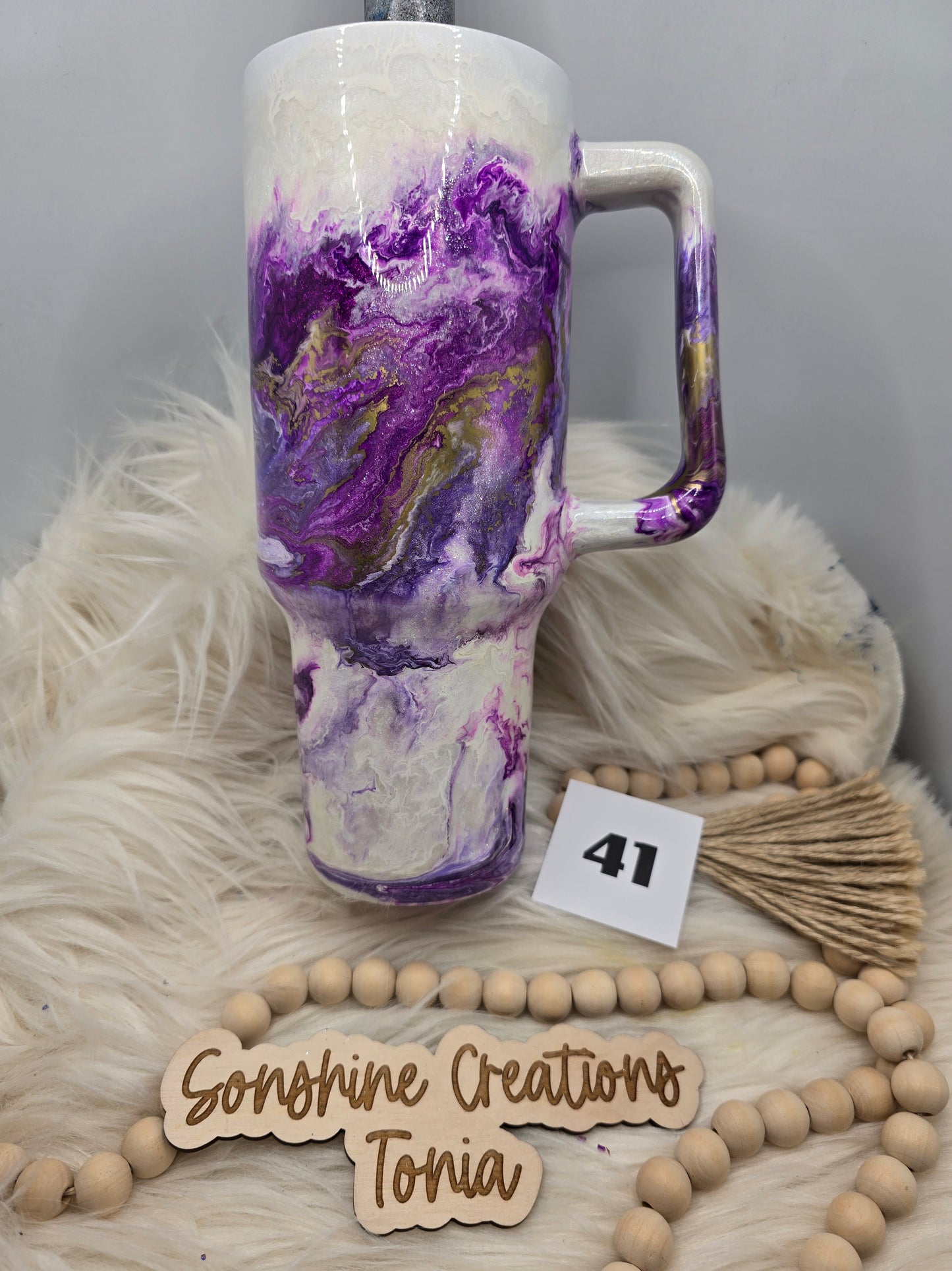 #41 Live Sale 5/31/2026 - 40oz Handle- Purple Marble