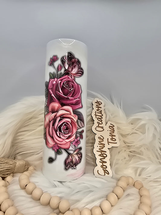 30oz Skinny- Roses elegance