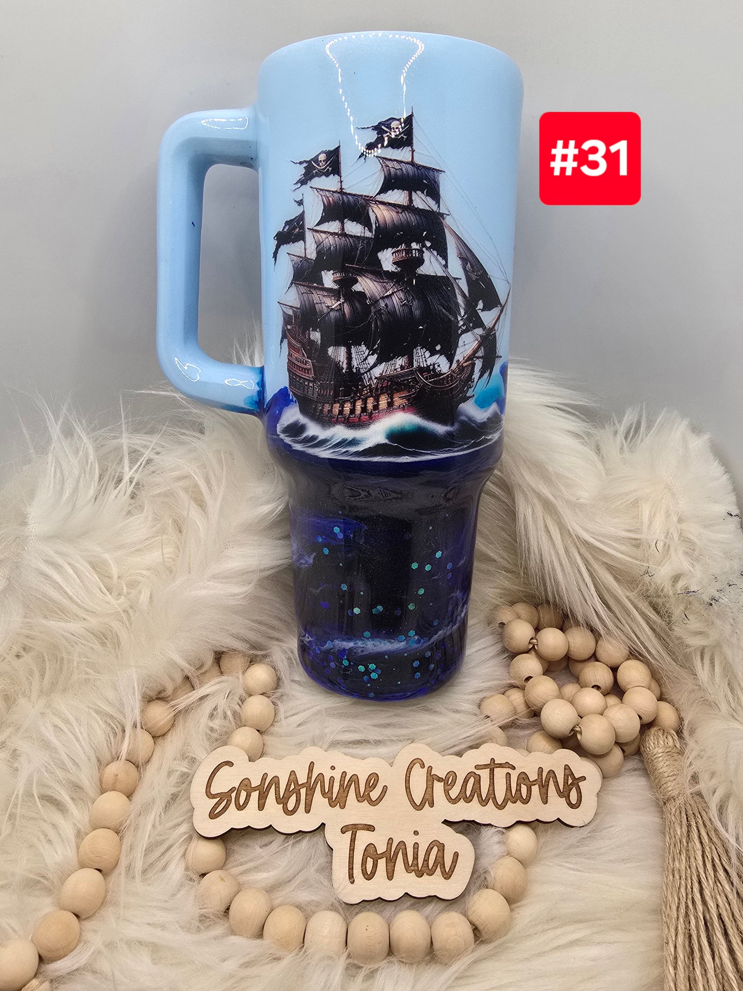#31--Live Sale 12/07/2025 - 40oz Handle- Pirate ship