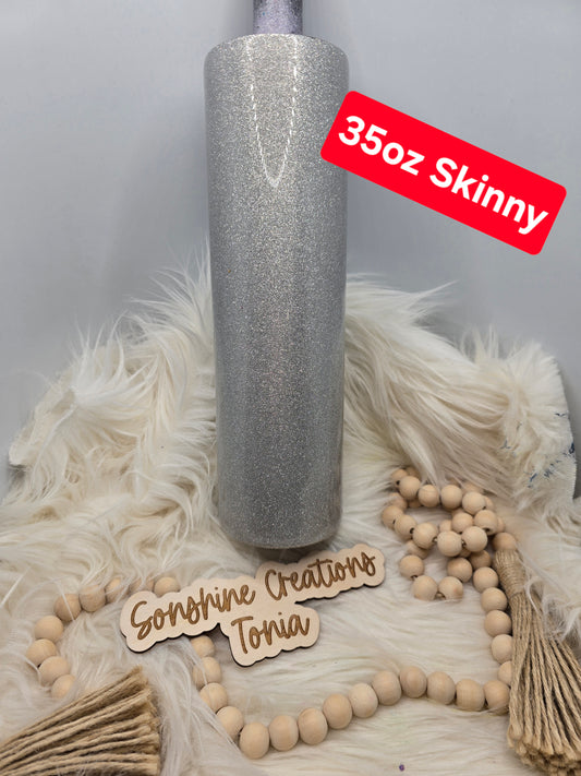 Live Hydrodipping base 12/30/25  7pm cst live- 35oz Skinny- Exclusive Silver