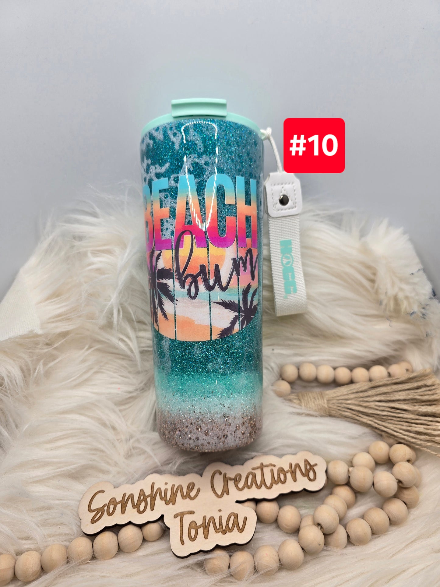 #10 Live Sale 5/03/2026 - 24oz Dual Flip- Beach Bum Palm tree power wash