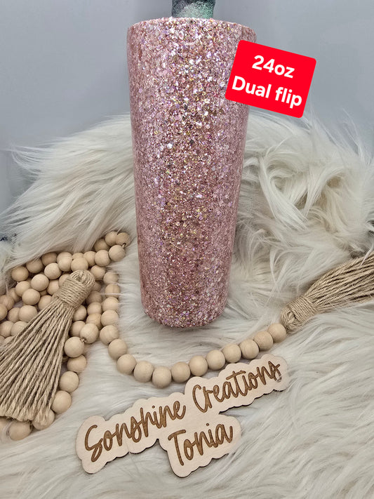 LIVE HYDRO DIP BASE 08/18/2025- 24oz Dual Flip- CBE: Pink Champeezy