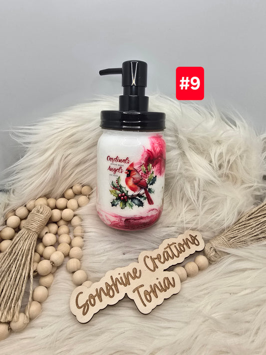 #9- Live Sale 09/14/2025 - Soap Dispenser: Cardinal Elegance