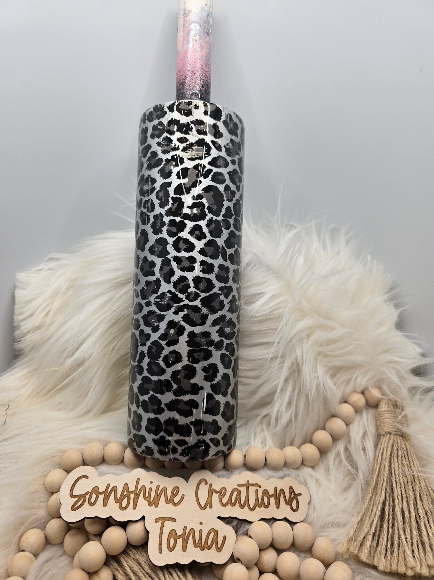 LIVE HYDRO DIP BASE 4/08/2025-  30oz Skinny- Matte Leopard foil