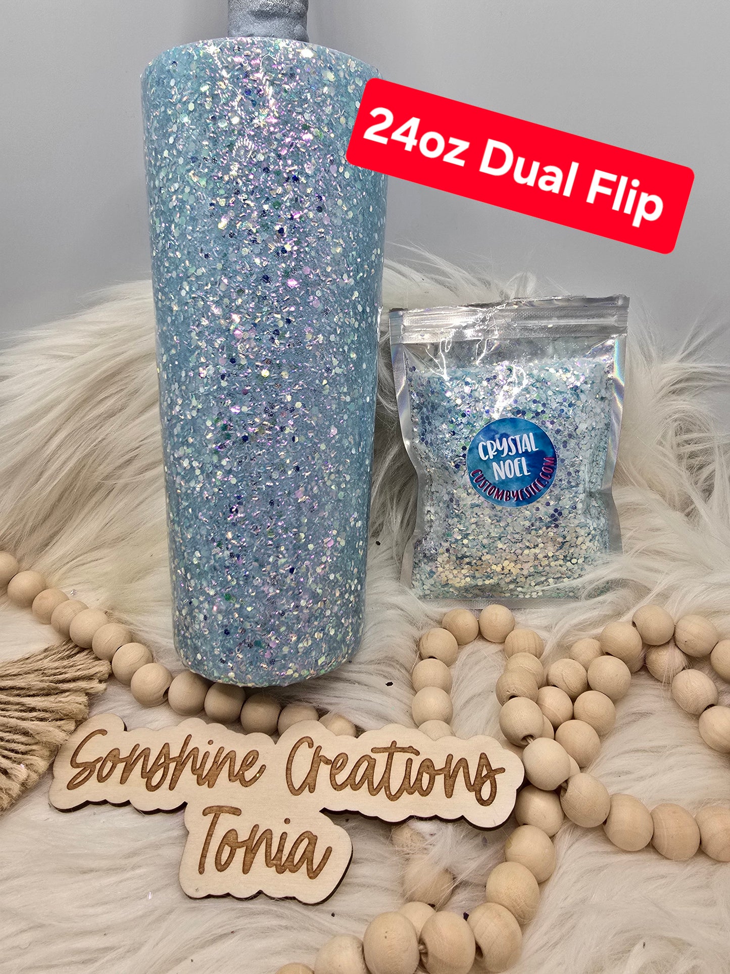 Live Hydrodipping base 11/18/25  10am cst live-  24oz Dual Flip- CBE: Crystal Noel