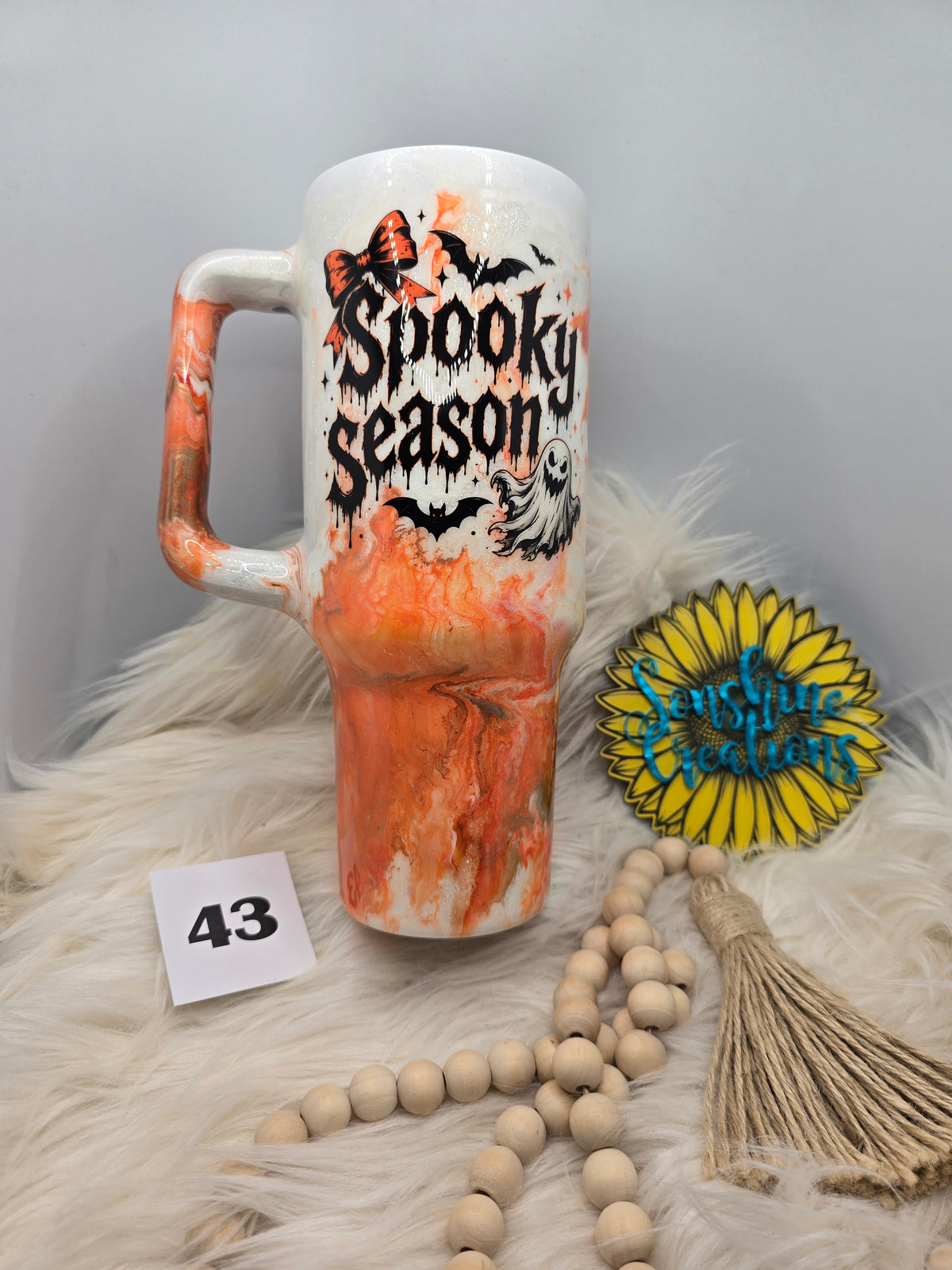 #43 - 40oz Handle - Spooky Season Pumkinhead