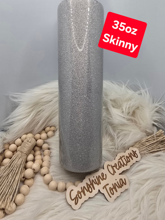 09/02/2025 7pm cst live- Custom Tuesday-  35oz Skinny- Exclusive Silver