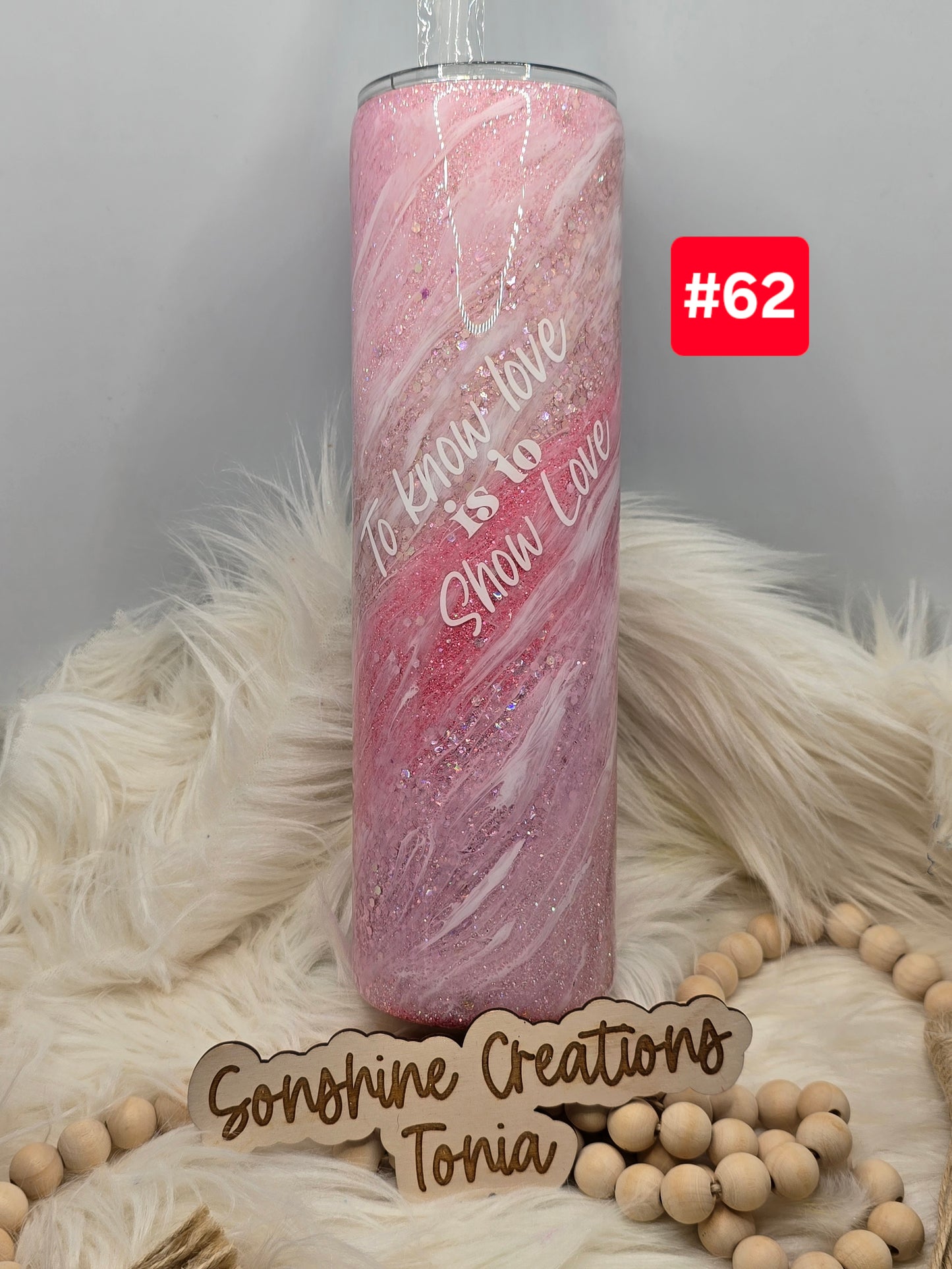 #62 Live Sale 2/01/2026 - 35oz Skinny- Rosie Milkyway- To know love is to show love