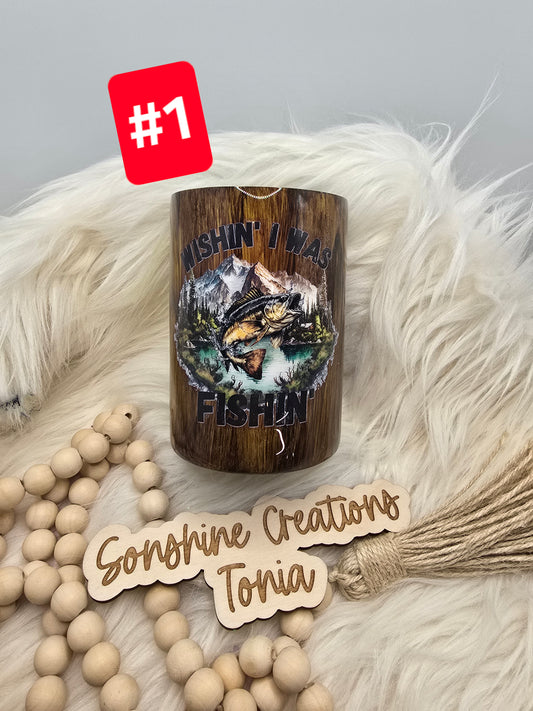 LIVE SALE 5/042025 - #1 - 14oz Thick: Deer Woodgrain
