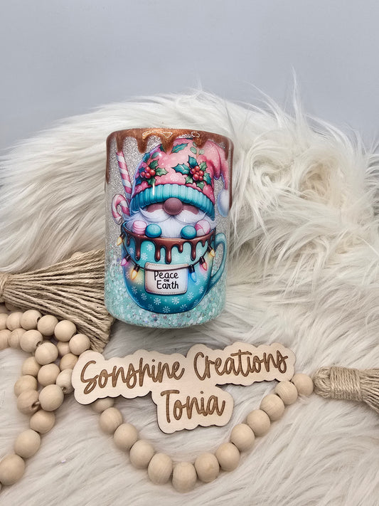 10/03/25 Tonia's Live Creations - 14oz Thick - Peace on Earth Gnome