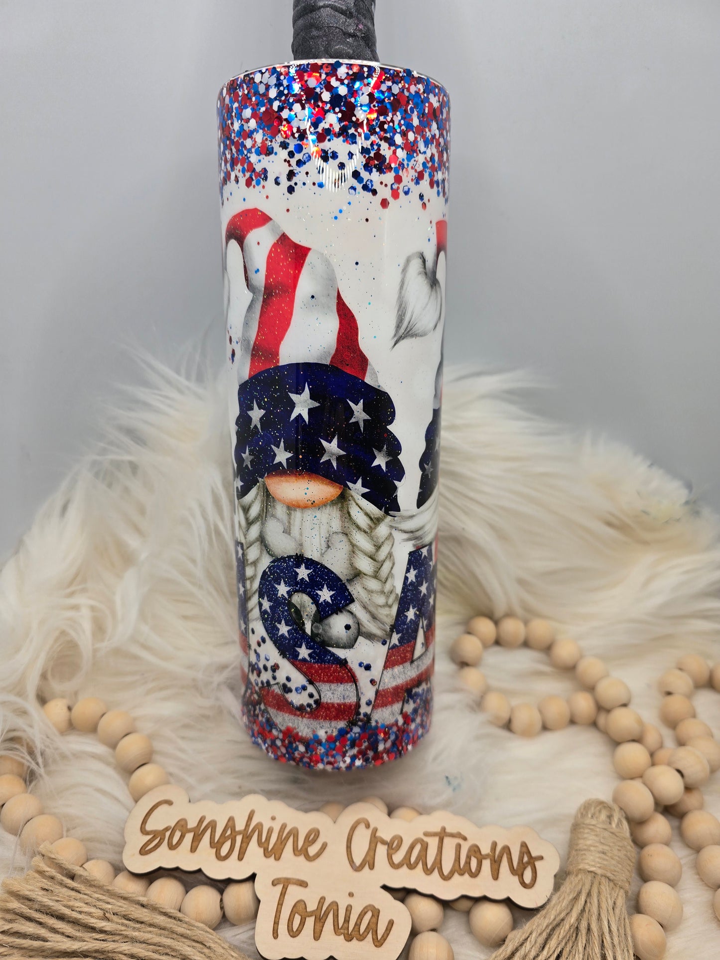 30oz Skinny- USA Gnomes