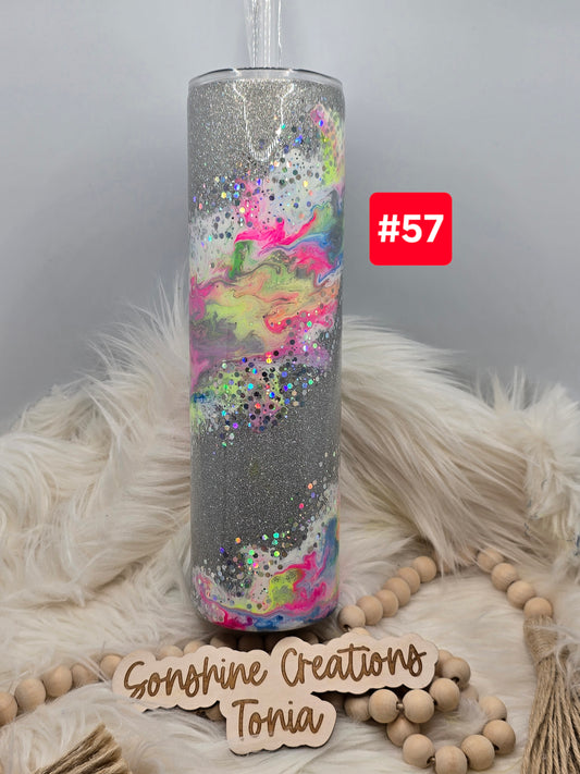 #57 Live Sale 2/01/2026 - 35oz Skinny- Neon swirl