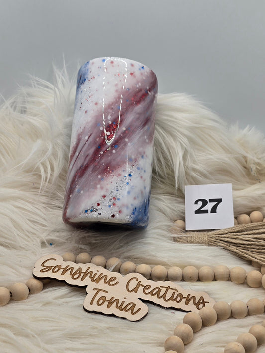 #27 Live Sale 5/31/2026 - 4 in 1 can cooler- Red white blue milkyway
