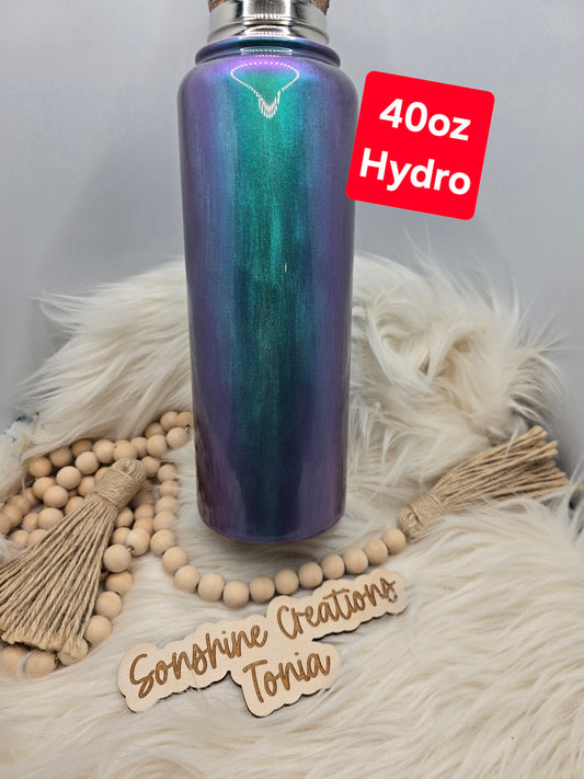 LIVE HYDRO DIP BASE 08/18/2025- 40oz Hydro Duo- Exclusive Phantom Green/Blue/Violet mica