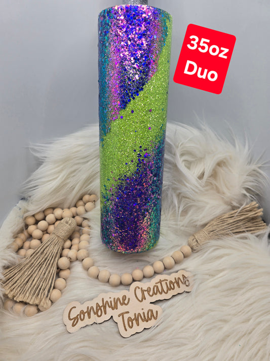 08/21/25  10am cst live- Custom Thursday- 35oz Duo- Purple/Green Beetlejuice inspired