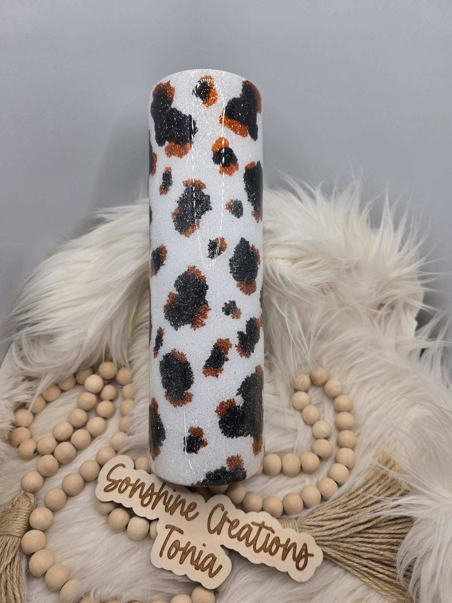 Birthday Drop 06/06/2025 -35oz Duo- Glitter Cow spots Highland cow