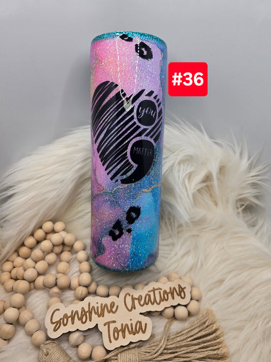 #36- Live Sale 07/13/2025 -  30oz Skinny- You matter vinyl wrap with leopard