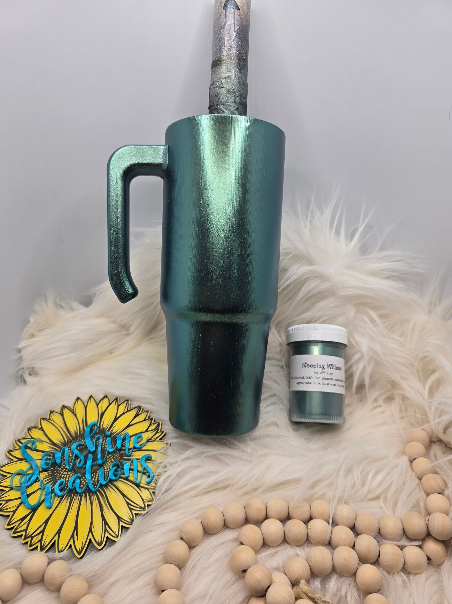 Live Hydrodipping base 8/25/26  7pm cst- 30oz Grippy- WG- Mica:  Weeping Willow
