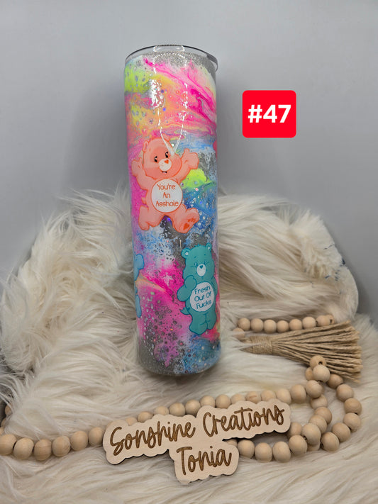 #47 Live Sale 5/03/2026 - 35oz Skinny- neon inks- Swear bears