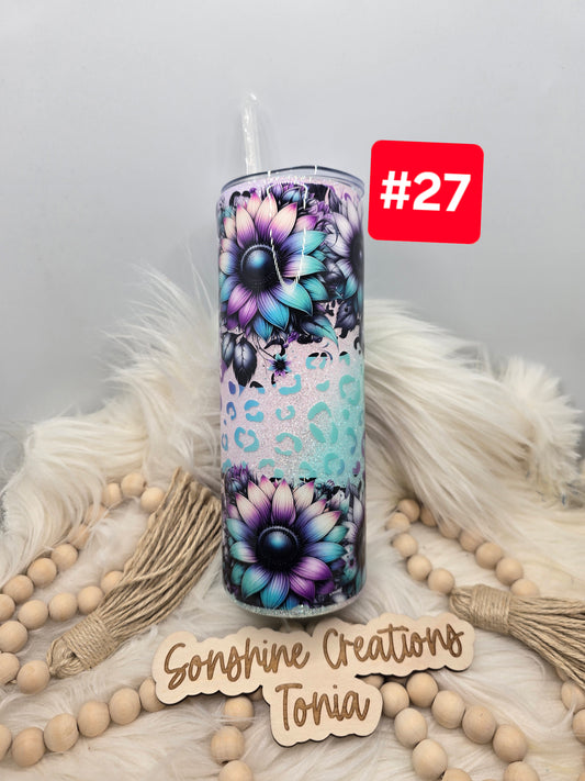 #27 Live Sale 3/15/2026 - 20oz Skinny- Sunflower leopard wrap