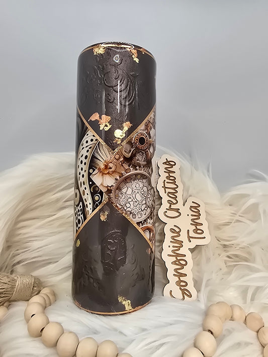 30oz Skinny-Floral steampunk mashup
