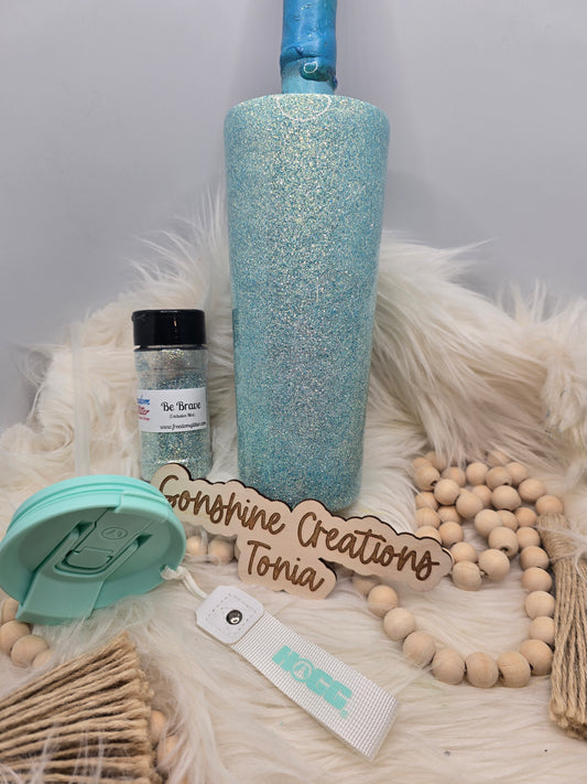 Live Hydrodipping base 1/16/26  10am cst live- 24oz Dual Flip- Freedom Glitter: Be Brave