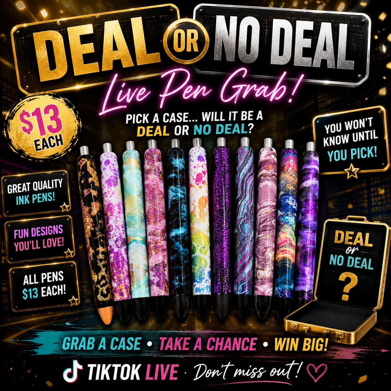Live pen grab deal or no deal