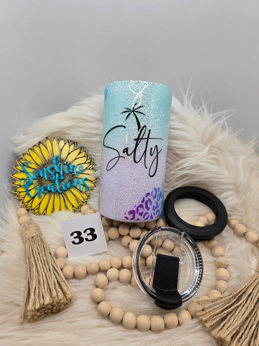 #33- 4 in 1 can cooler- Ombre salty leopard