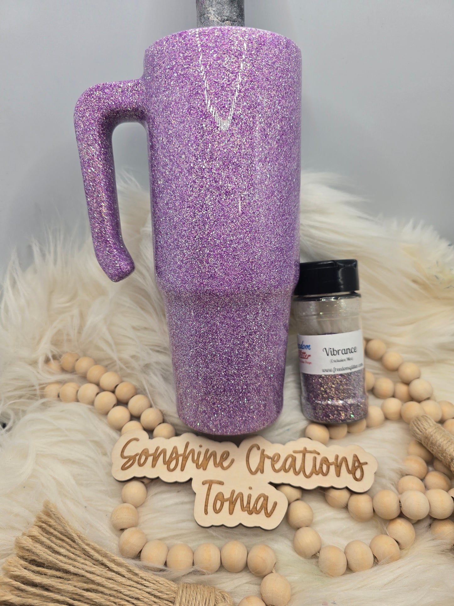 Live Hydrodipping base 6/30/26  7pm cst live- 30oz Grippy- Freedom Glitter: Vibrance