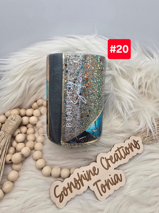 #20- Live Sale 09/14/2025 - 14 oz. Thick: Mixed Media Beautiful Soul