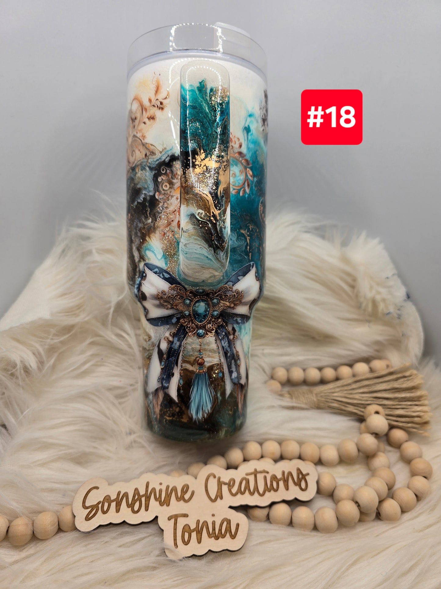 #18 Live Sale 5/03/2026 - 40oz Handle- Western Marble/gaudy inspo